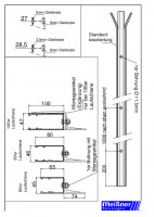 Maßaufnahmeblatt Laufschiene