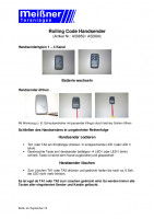 BA Rolling Code Handsender